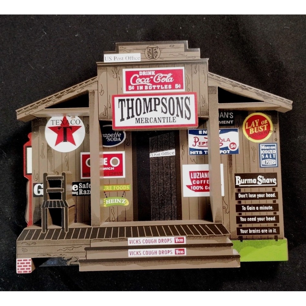 Sheila's Thompsons Mercantile Country Store 1996 Wood Collectible SOP03